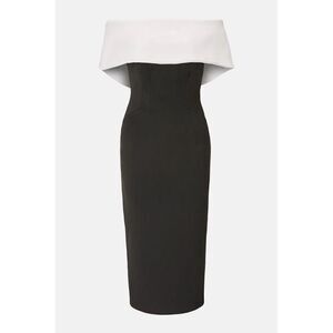 Bardot Strapless Color-block Dress